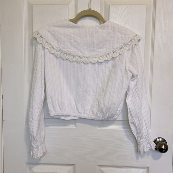 Really Why cropped blouse with large wide collar - Picture 5 of 5
